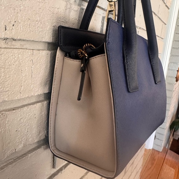 Kate Spade Dark Blue with cream on side. (Shows in Pics) Satchel Bag. - Picture 8 of 11